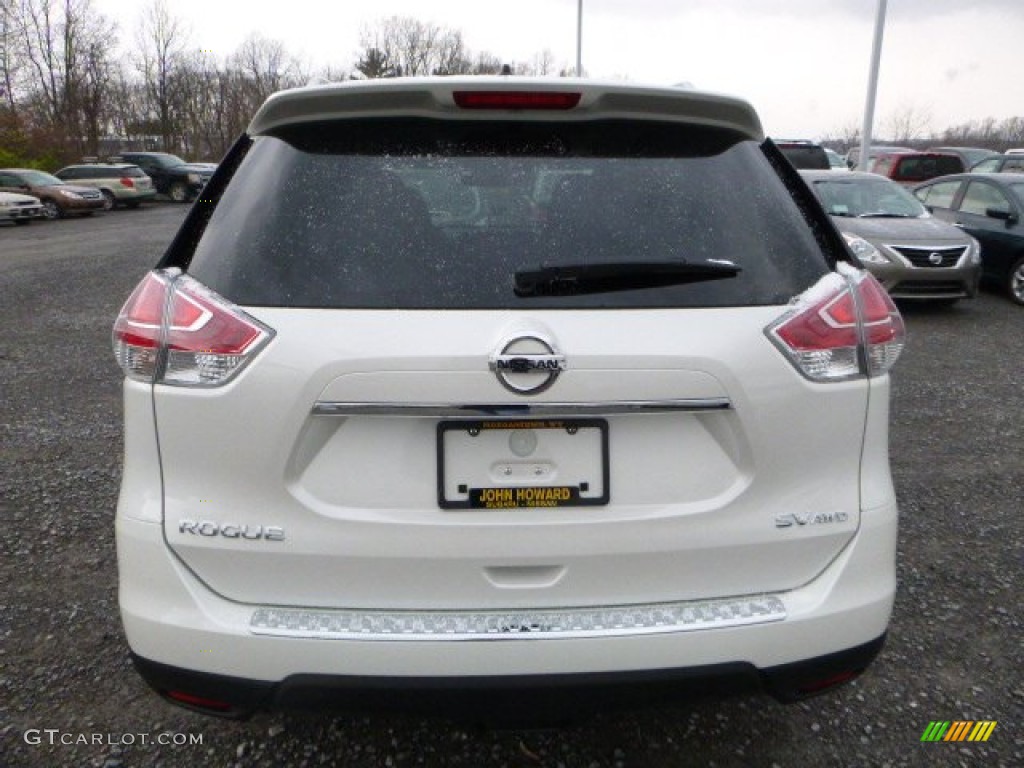 2016 Rogue SV AWD - Pearl White / Charcoal photo #7