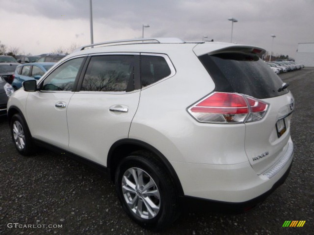 2016 Rogue SV AWD - Pearl White / Charcoal photo #8
