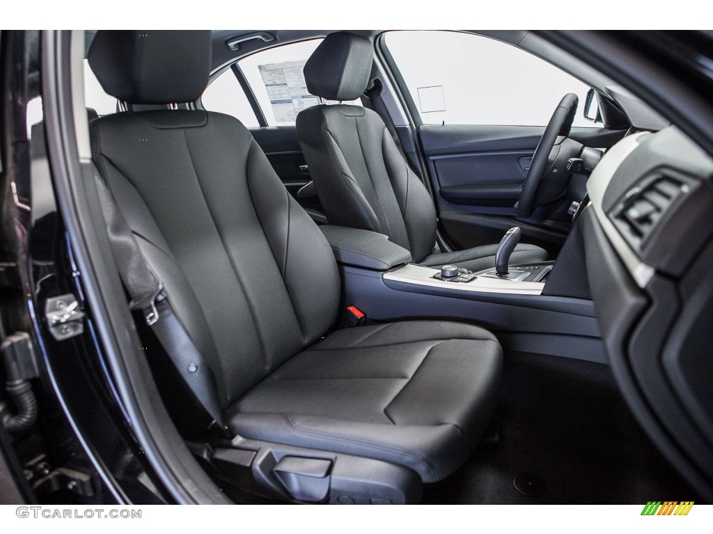 Black Interior 2016 BMW 3 Series 320i Sedan Photo #109554052