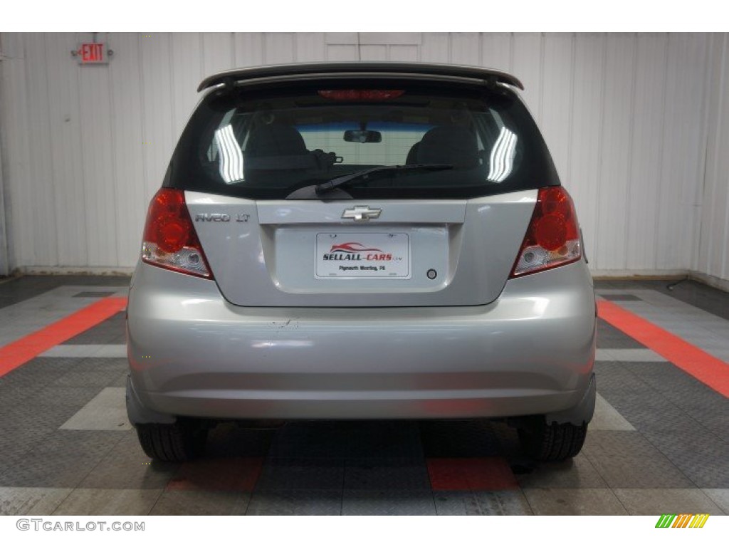 2005 Aveo LT Hatchback - Galaxy Silver Metallic / Gray photo #9