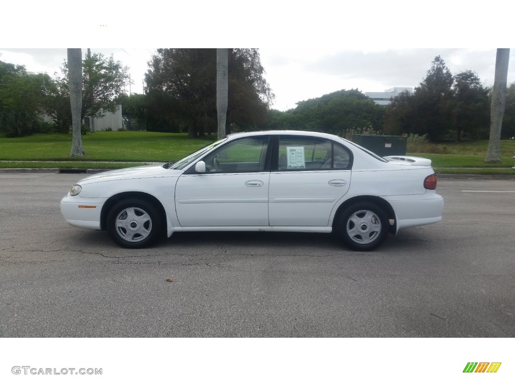 2001 Malibu LS Sedan - Bright White / Neutral photo #2