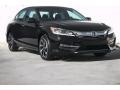 2016 Crystal Black Pearl Honda Accord EX-L V6 Sedan  photo #1