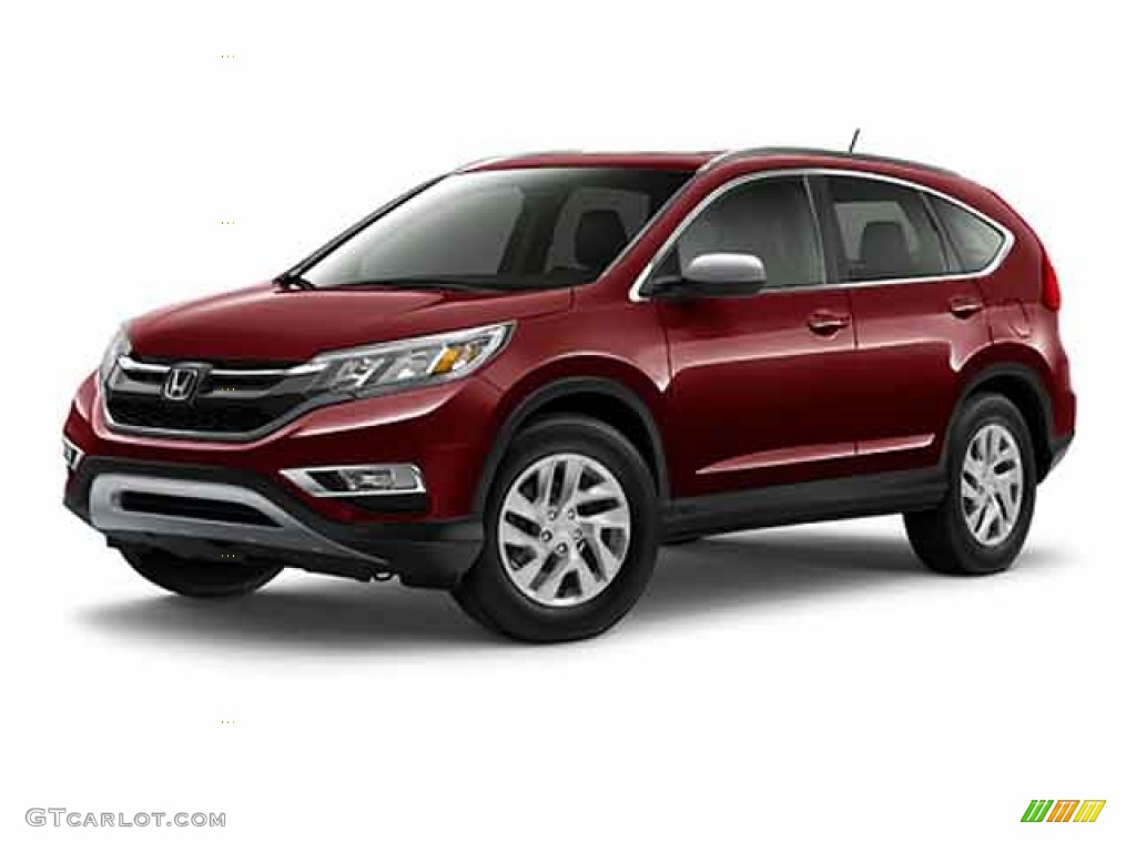 2016 CR-V EX-L - Basque Red Pearl II / Gray photo #19