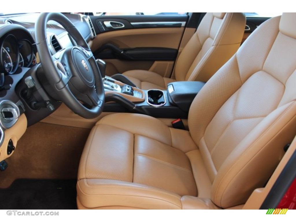 2014 Cayenne Turbo S - Carmine Red / Espresso/Cognac Natural Leather photo #18