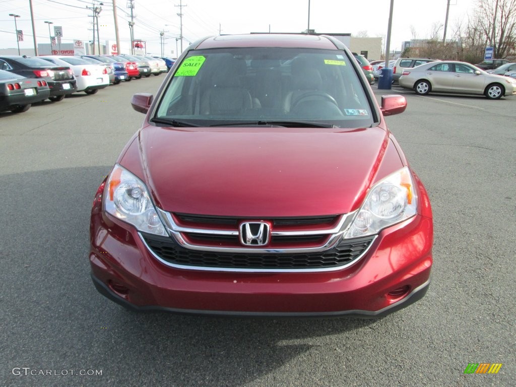 2010 CR-V EX-L AWD - Tango Red Pearl / Gray photo #3