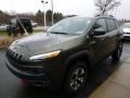 2015 ECO Green Pearl Jeep Cherokee Trailhawk 4x4  photo #8