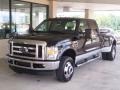 2008 Black Ford F350 Super Duty Lariat Crew Cab 4x4 Dually  photo #53