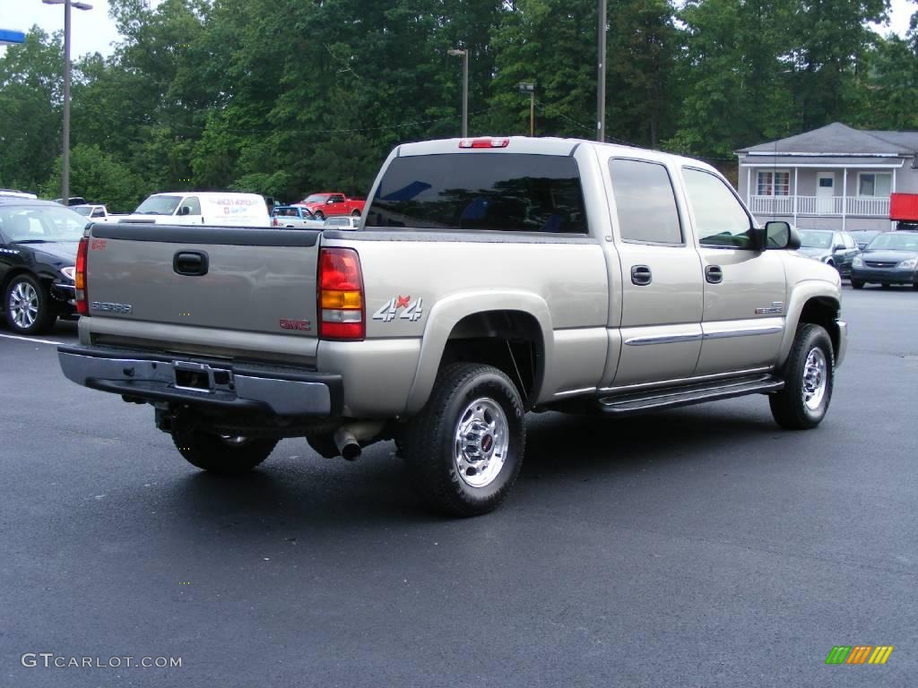 2003 Sierra 2500HD SLT Crew Cab 4x4 - Pewter Metallic / Neutral photo #4