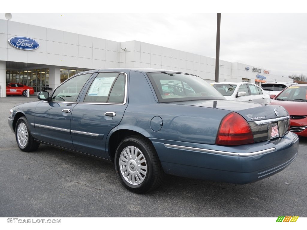 2007 Grand Marquis LS - Norsea Blue Metallic / Light Camel photo #5