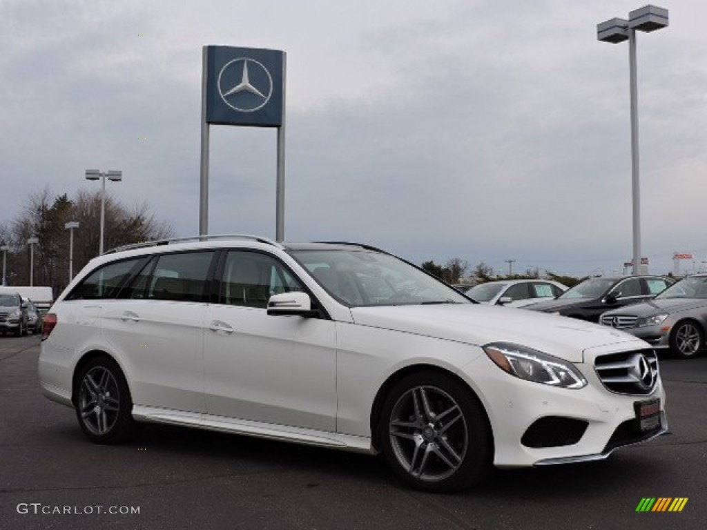 2016 E 350 4Matic Wagon - Polar White / Silk Beige/Espresso Brown photo #3