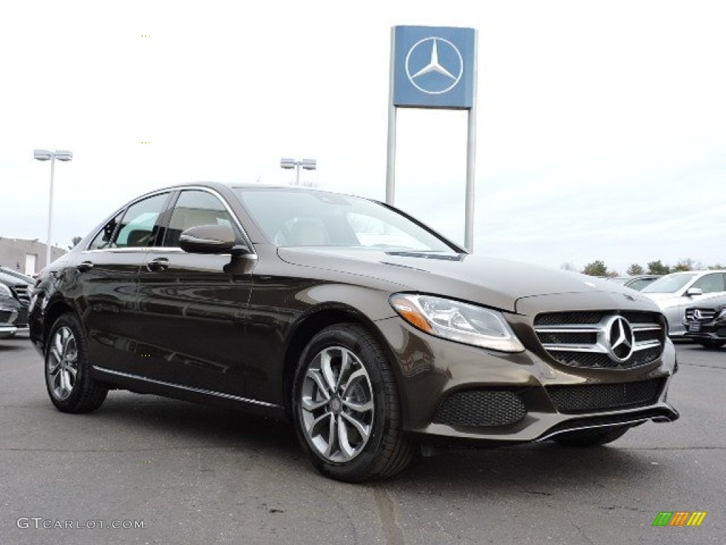 Dakota Brown Metallic 2016 Mercedes-Benz C 300 4Matic Sedan Exterior Photo #109568238