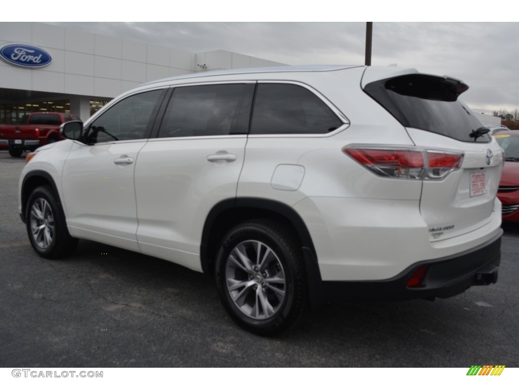 2015 Highlander XLE AWD - Blizzard Pearl White / Black photo #5