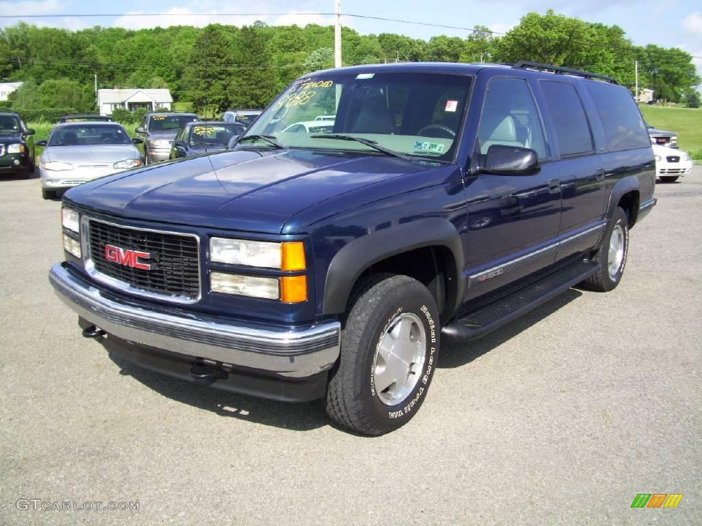 1999 Suburban K1500 SLT 4x4 - Indigo Blue Metallic / Gray photo #1