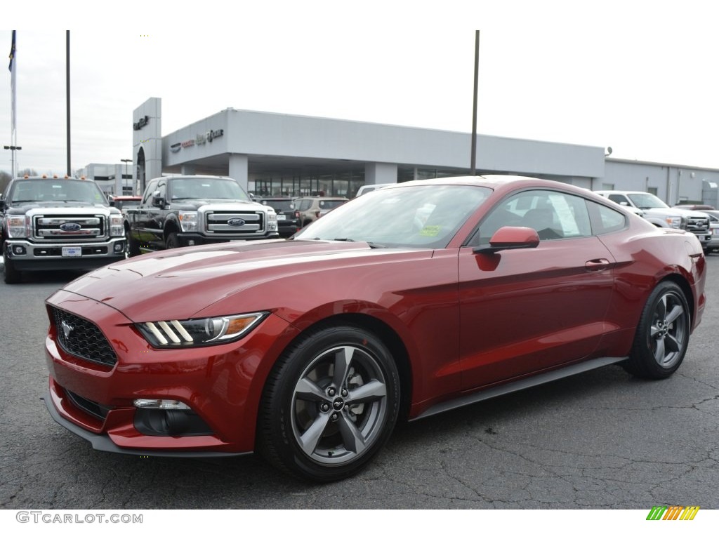 Ruby Red Metallic 2016 Ford Mustang V6 Coupe Exterior Photo #109571104