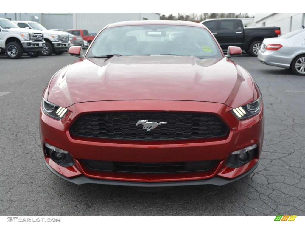 2016 Mustang V6 Coupe - Ruby Red Metallic / Ebony photo #4