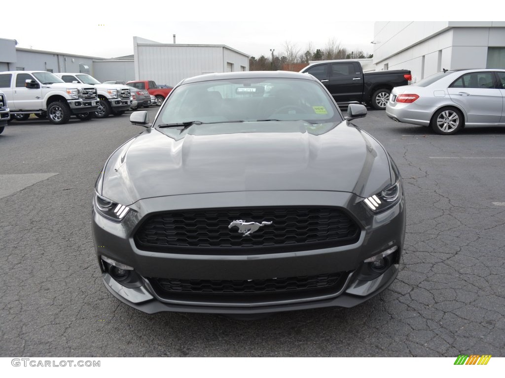 2016 Mustang EcoBoost Coupe - Magnetic Metallic / Ebony photo #4