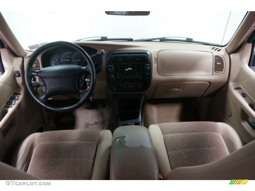 2001 Explorer XLT 4x4 - Harvest Gold Metallic / Medium Prairie Tan photo #28