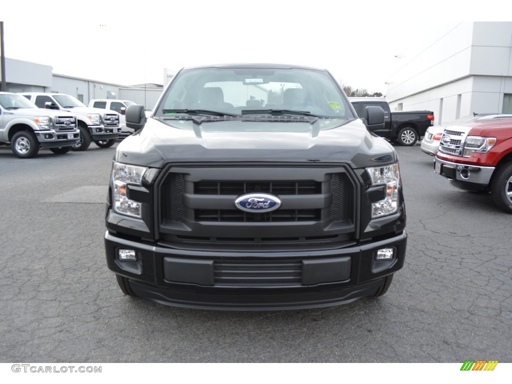 2016 F150 XL SuperCab - Shadow Black / Medium Earth Gray photo #4