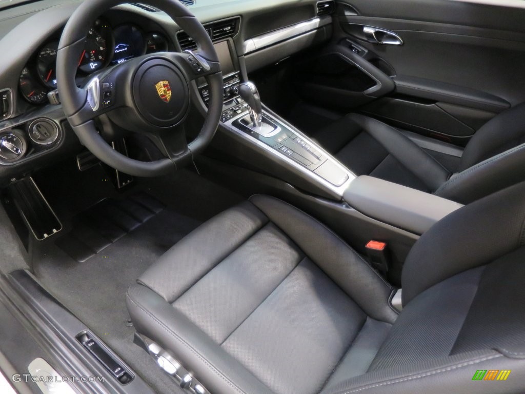 Black Interior 2016 Porsche 911 Carrera 4 Coupe Photo #109572756