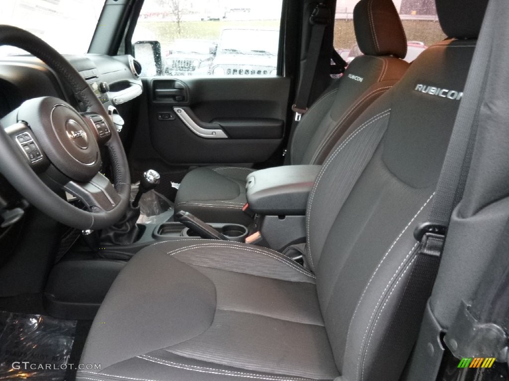 Black Interior 2016 Jeep Wrangler Rubicon 4x4 Photo #109573622