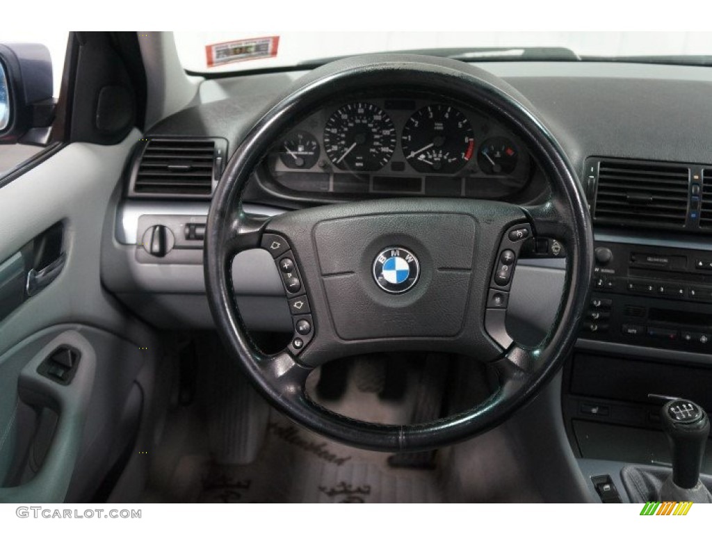1999 BMW 3 Series 323i Sedan Grey Steering Wheel Photo #109573701