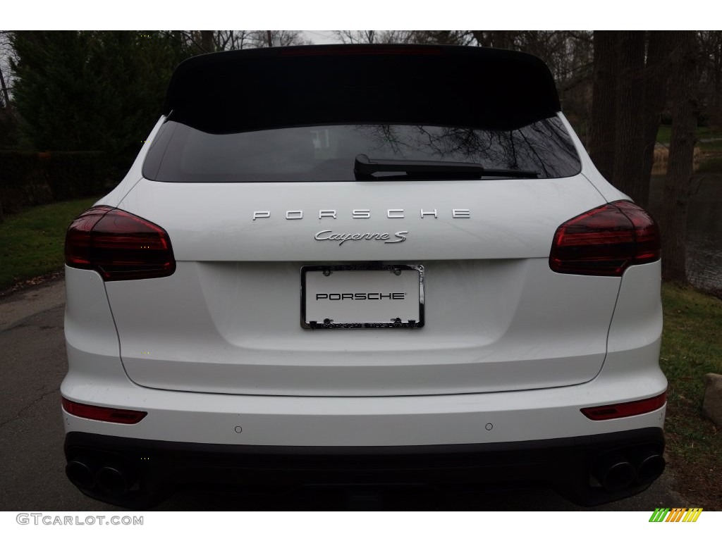 2016 Cayenne S - White / Black/Garnet Red photo #5