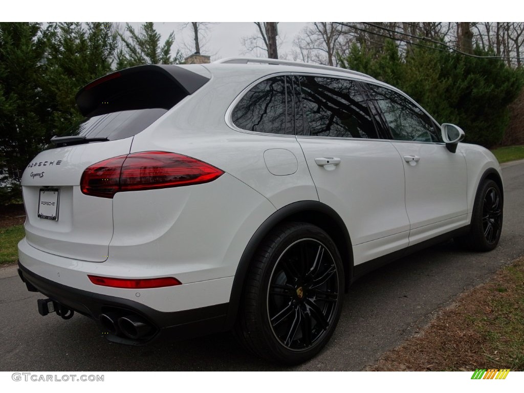 2016 Cayenne S - White / Black/Garnet Red photo #6