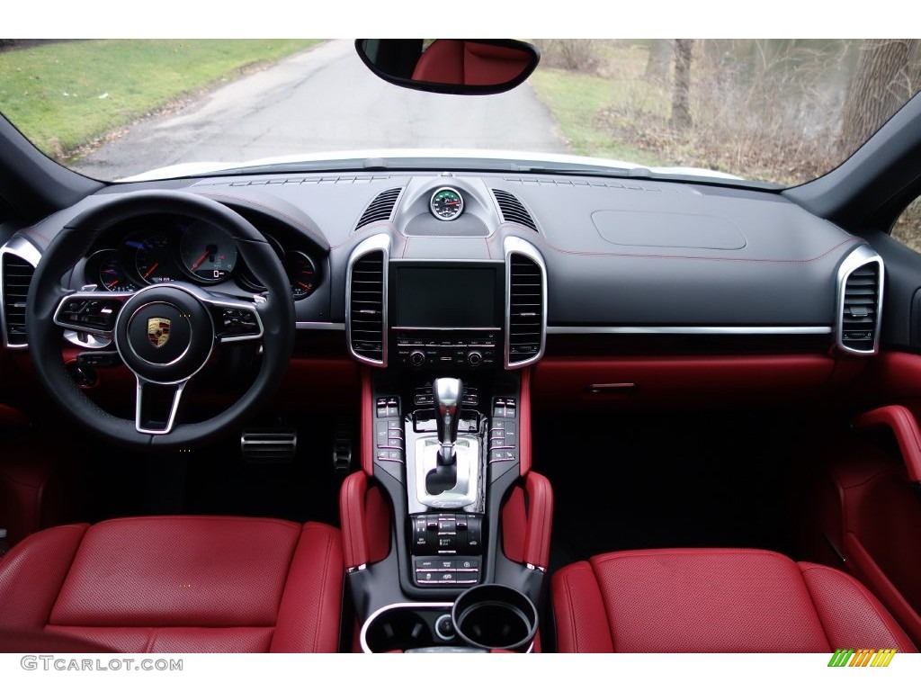2016 Cayenne S - White / Black/Garnet Red photo #15