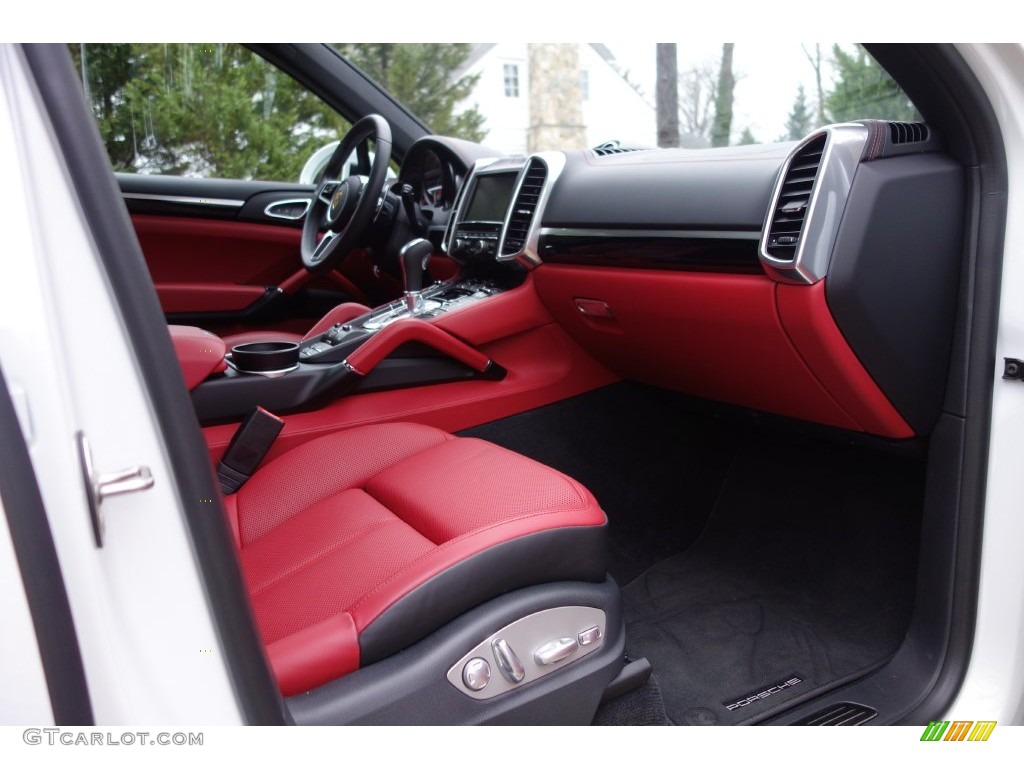 2016 Cayenne S - White / Black/Garnet Red photo #17