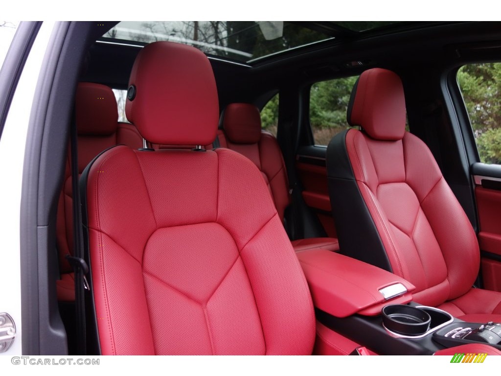 2016 Cayenne S - White / Black/Garnet Red photo #20