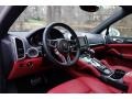 Black/Garnet Red 2016 Porsche Cayenne S Interior Color