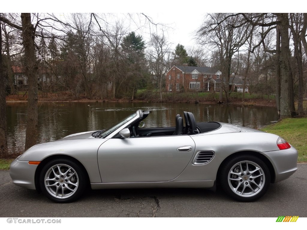 Arctic Silver Metallic 2004 Porsche Boxster Standard Boxster Model Exterior Photo #109574661