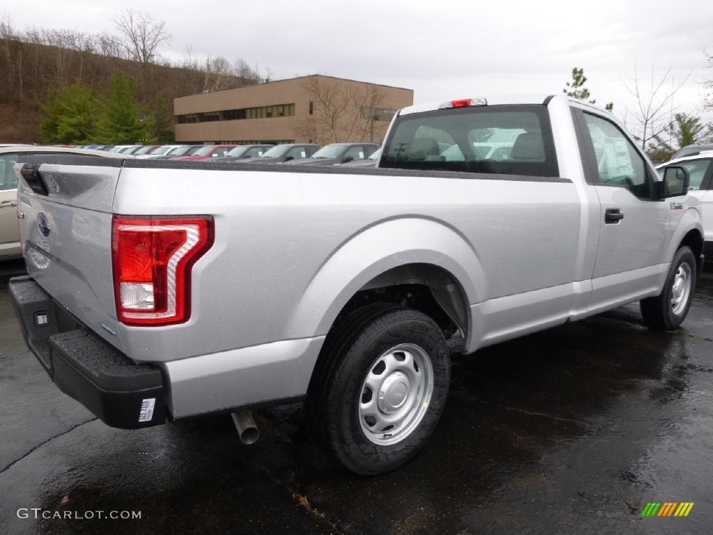 2016 F150 XL Regular Cab - Ingot Silver / Medium Earth Gray photo #2