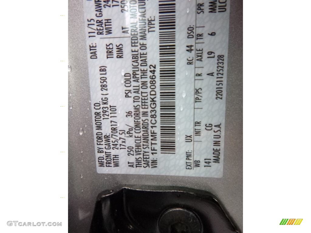 2016 F150 XL Regular Cab - Ingot Silver / Medium Earth Gray photo #13