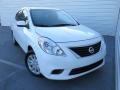 2014 Fresh Powder White Nissan Versa 1.6 S Sedan  photo #1