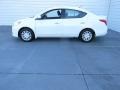 2014 Fresh Powder White Nissan Versa 1.6 S Sedan  photo #3