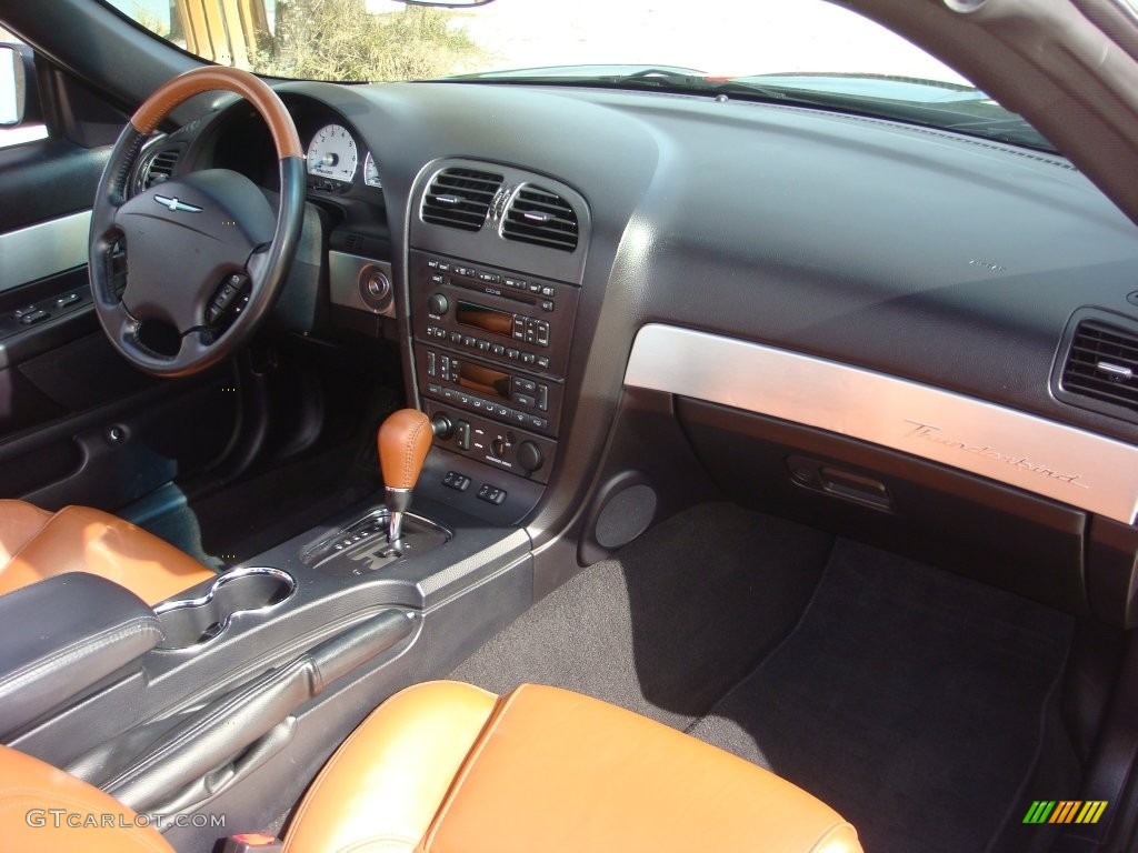 Black Ink/Saddle Interior 2003 Ford Thunderbird Premium Roadster Photo #109578589