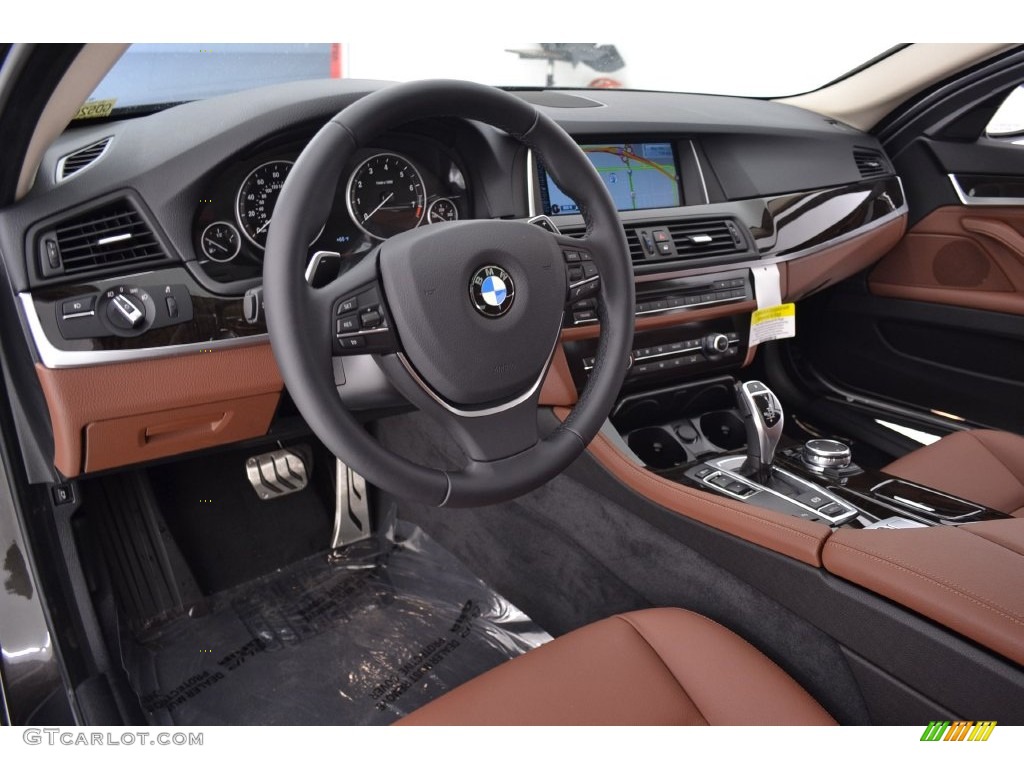 Cinnamon Brown Interior 2016 BMW 5 Series 528i Sedan Photo #109586021