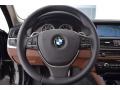 2016 BMW 5 Series Cinnamon Brown Interior Steering Wheel Photo