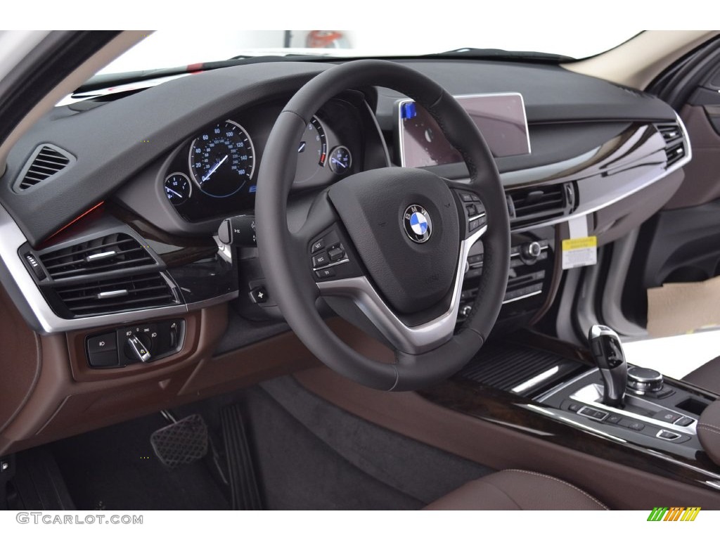 Mocha Interior 2016 BMW X5 xDrive40e Photo #109586321