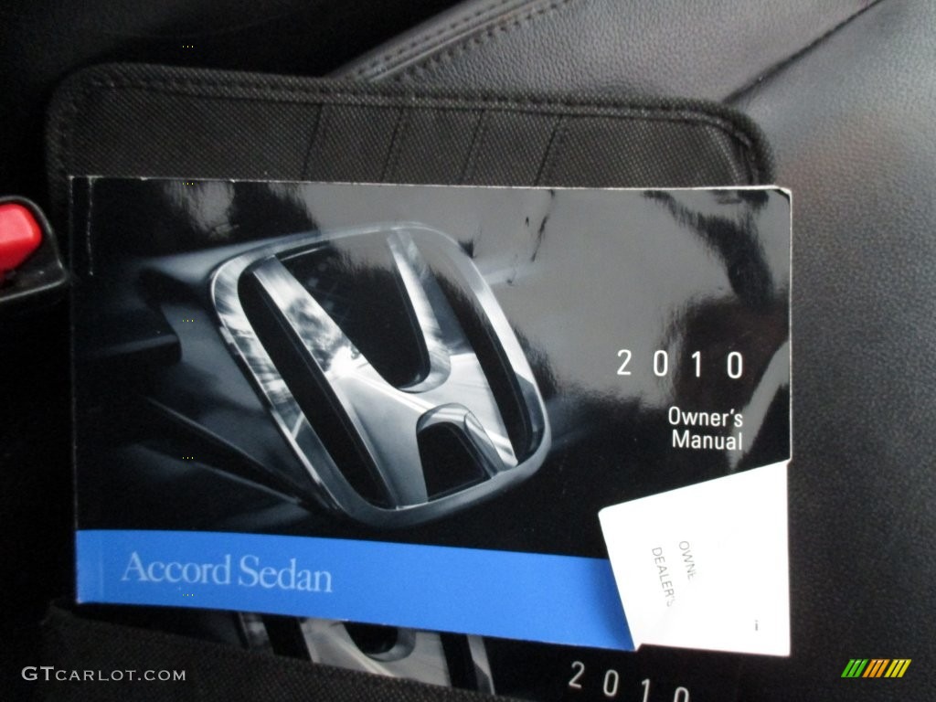 2010 Accord EX-L V6 Sedan - Polished Metal Metallic / Black photo #35