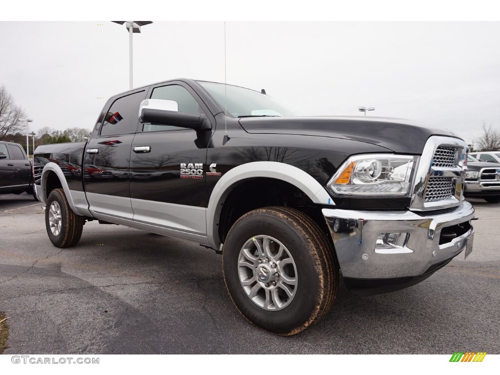 Brilliant Black Crystal Pearl 2016 Ram 2500 Laramie Crew Cab 4x4 Exterior Photo #109589420