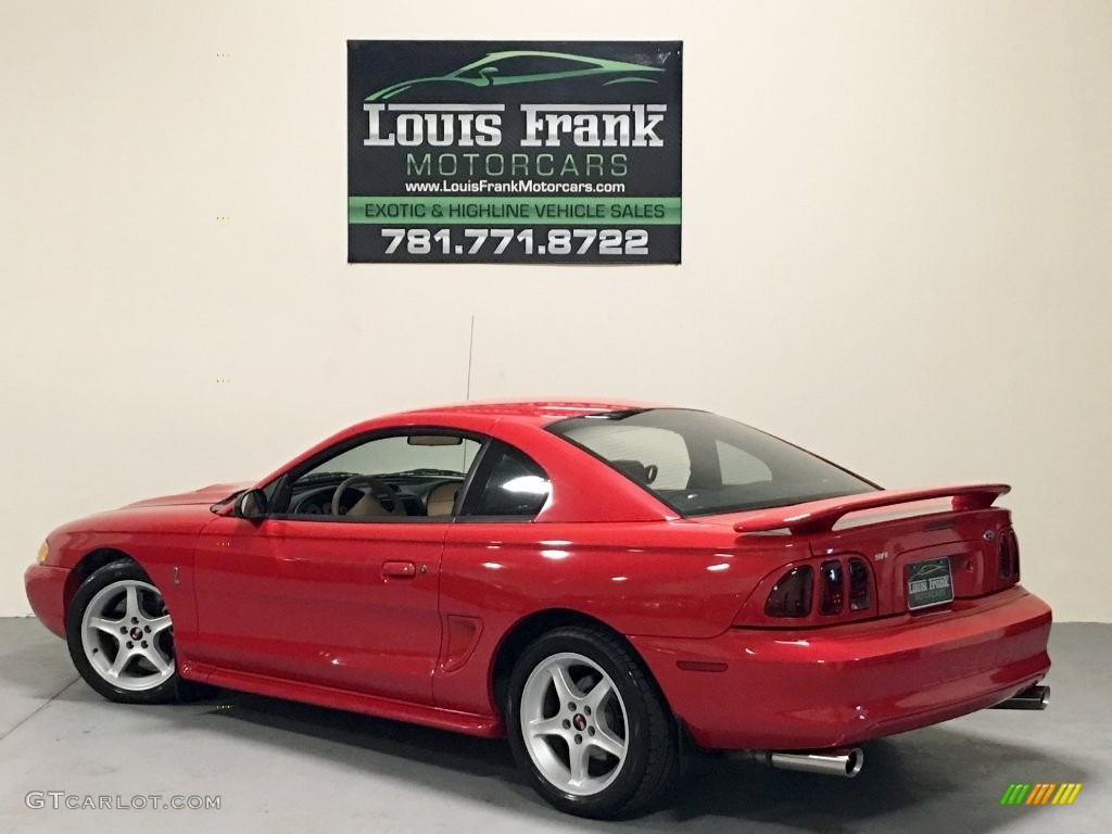 1997 Mustang SVT Cobra Coupe - Rio Red / Saddle photo #3