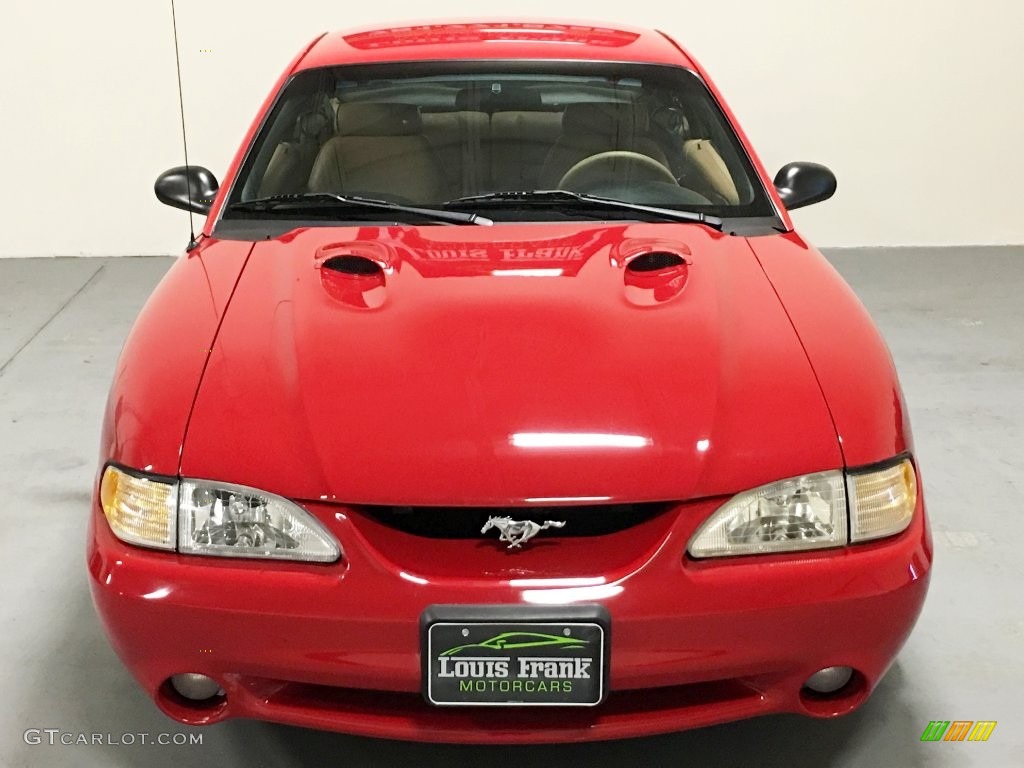1997 Mustang SVT Cobra Coupe - Rio Red / Saddle photo #8