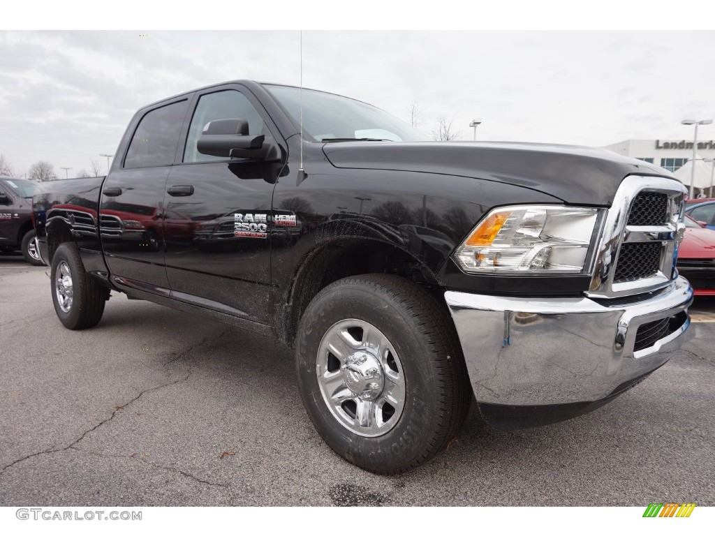 Brilliant Black Crystal Pearl 2016 Ram 2500 Tradesman Crew Cab Exterior Photo #109589858