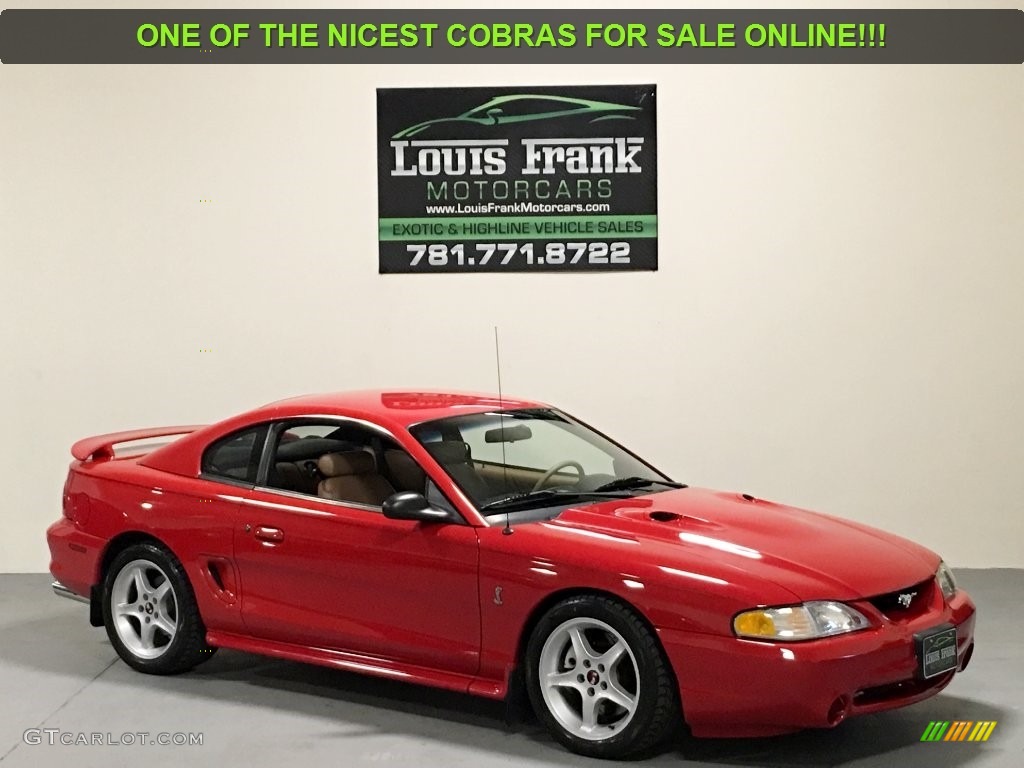 1997 Mustang SVT Cobra Coupe - Rio Red / Saddle photo #18