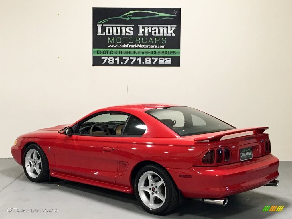 1997 Mustang SVT Cobra Coupe - Rio Red / Saddle photo #19