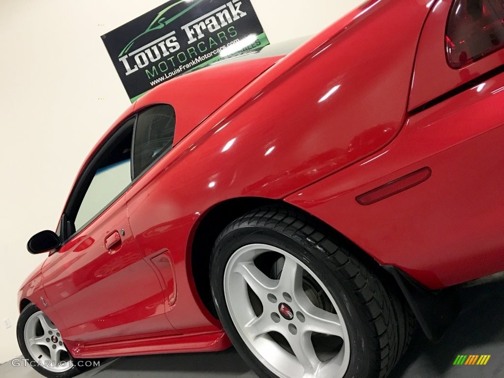 1997 Mustang SVT Cobra Coupe - Rio Red / Saddle photo #24