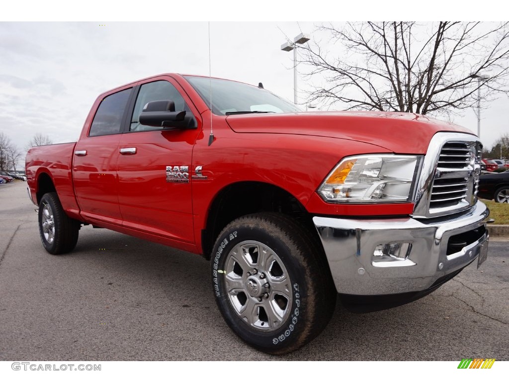 Flame Red 2016 Ram 2500 Big Horn Crew Cab 4x4 Exterior Photo #109590080