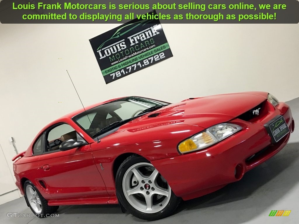 1997 Mustang SVT Cobra Coupe - Rio Red / Saddle photo #71